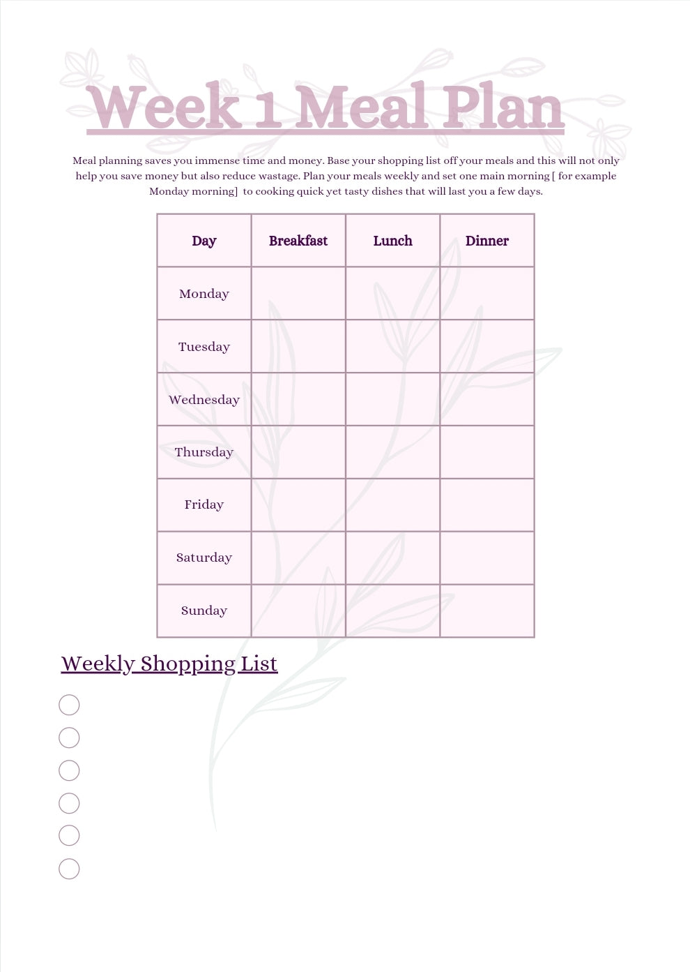 ربة البيت | Planner for Female Students of Knowledge