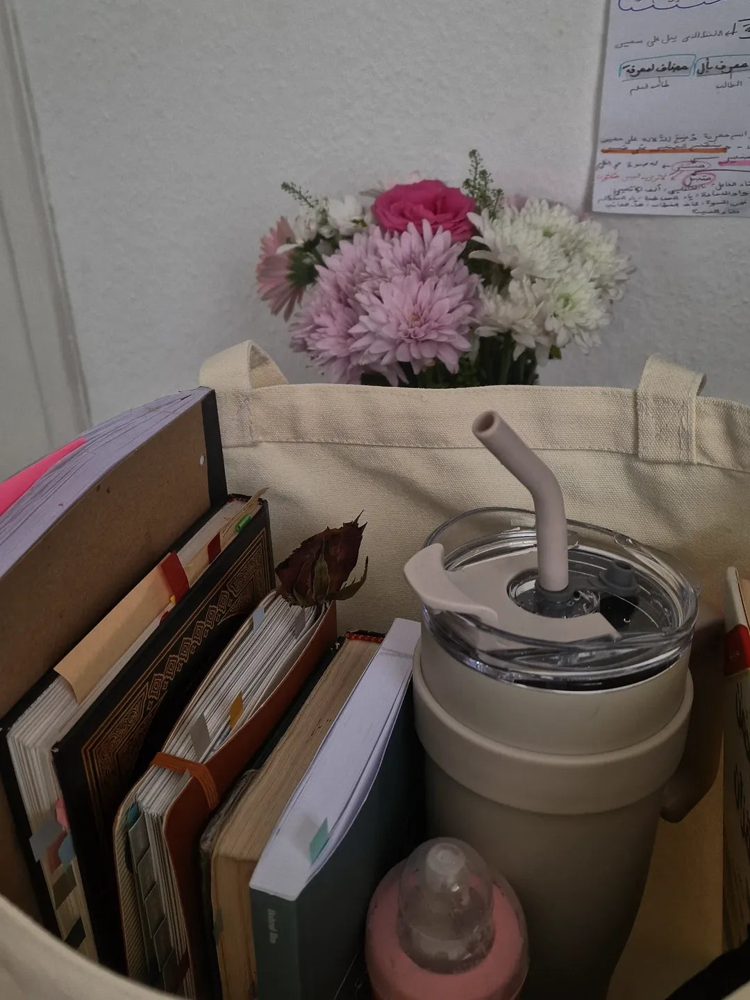 Tote bag مع المحبرة إلى المقبرة